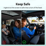 Ottocast 2 in 1 Cabin Care Wireless CarPlay Adapter Camera for Pet Baby Kid for iPhone Car Accessories New Year Gift for Family