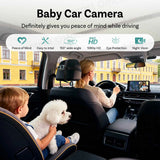 Ottocast 2 in 1 Cabin Care Wireless CarPlay Adapter Camera for Pet Baby Kid for iPhone Car Accessories New Year Gift for Family