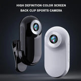 Pet Collar Camera For Pet Cameras & Monitors 360-degree Rotation 120-degree Wide-angle Mini Body Outdoor Portable Pocket Ca Z6E0
