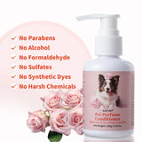Natural Pet Conditioner Detangling Hydrating Formula For Cats Dogs Leaves Coat Soft Shiny Strong With Long-Lasting Scent