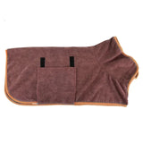 Pet Bathrobe Higly Absorbent Dog Drying Coat Quick Dry Adjustable Towel Cloth For Small Medium Large Pet Dog Cat Bath Robe