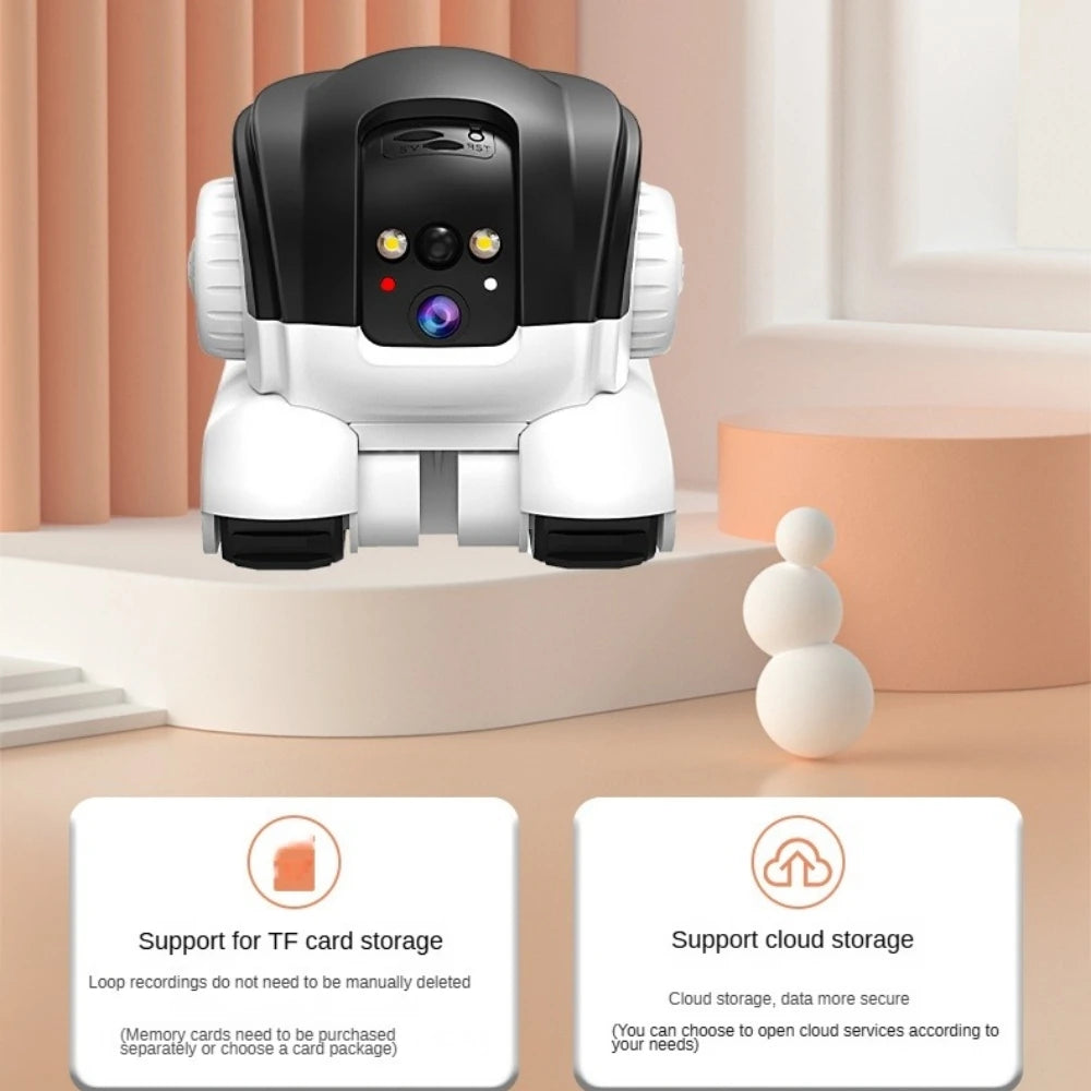 Real Time Moving Security Robot Camera for Pet with 1080P Live Feed and Voice Chatting