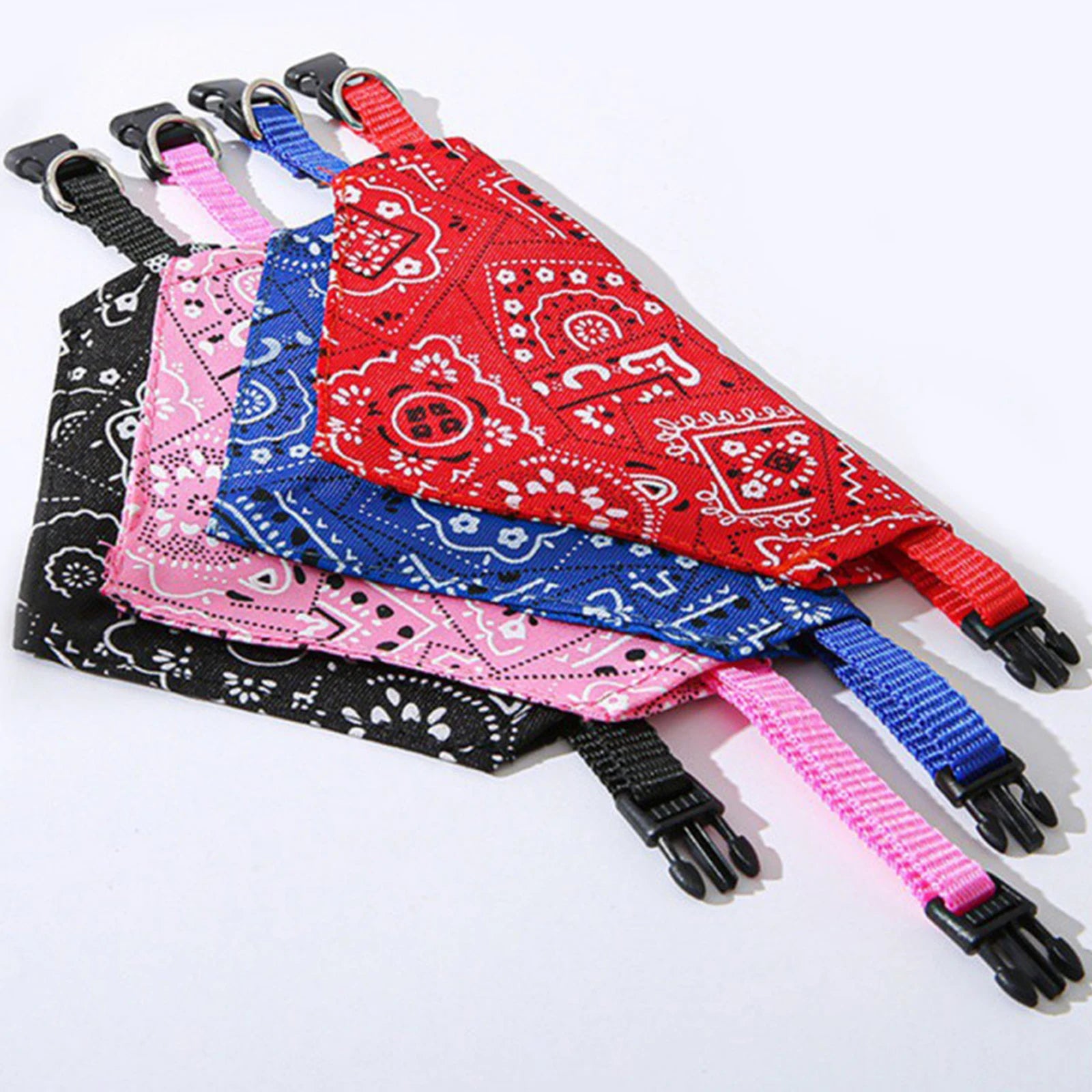 Dog Bandanas Large Pet Scarf Pet Cotton Plaid WashableBow ties Collar Cat Dog Scarf Large Dog Accessories Kerchief