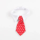 Pet Dog Cat Formal Necktie Tuxedo Bow Tie Black and Red Collar for Dog & Cat Pet Accessories for Wedding Holiday and Party Gift