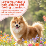 Natural Pet Conditioner Detangling Hydrating Formula For Cats Dogs Leaves Coat Soft Shiny Strong With Long-Lasting Scent