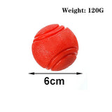 Pet Solid Elastic Toy Ball Cat/Dog Toy Ball 5/6/7CM Rubber Bite Resistant Dog Outdoor Training Tool Pet Teeth Cleaning Supplies