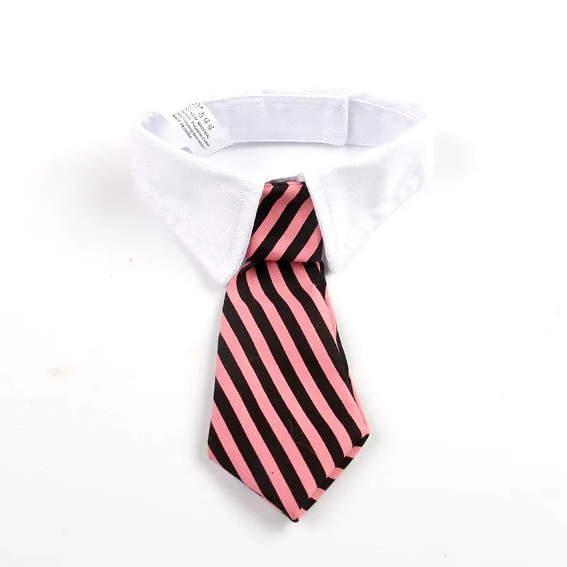 Pet Dog Cat Formal Necktie Tuxedo Bow Tie Black and Red Collar for Dog & Cat Pet Accessories for Wedding Holiday and Party Gift