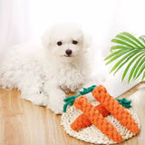 Carrot Shape Pet Knot Toy for Dog And Cat Cotton Rope Chew Toy Indoor Dog Toys Cat Toys Dog Accessories